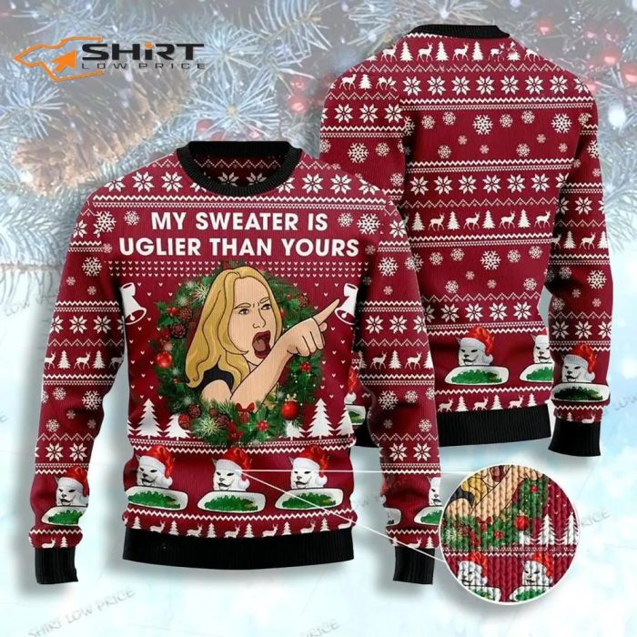 Cat Woman Meme Ugly Christmas Sweater