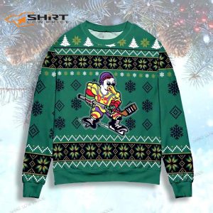 The Mighty Ducks Disney Snowflake Ugly Christmas Sweater