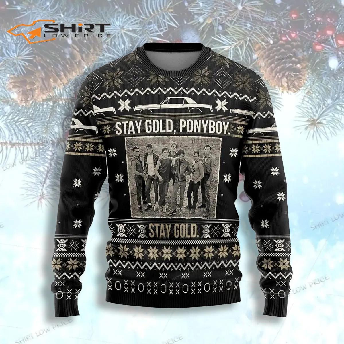 The Outsiders Stay Gold Ponyboy Ugly Christmas Sweater